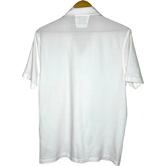 Hugo Boss Slim Fit Cotton Linen T Paxton Polo White M - Picture 9 of 9